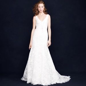 J. Crew Sara Lace Wedding Gown Ivory Size 2